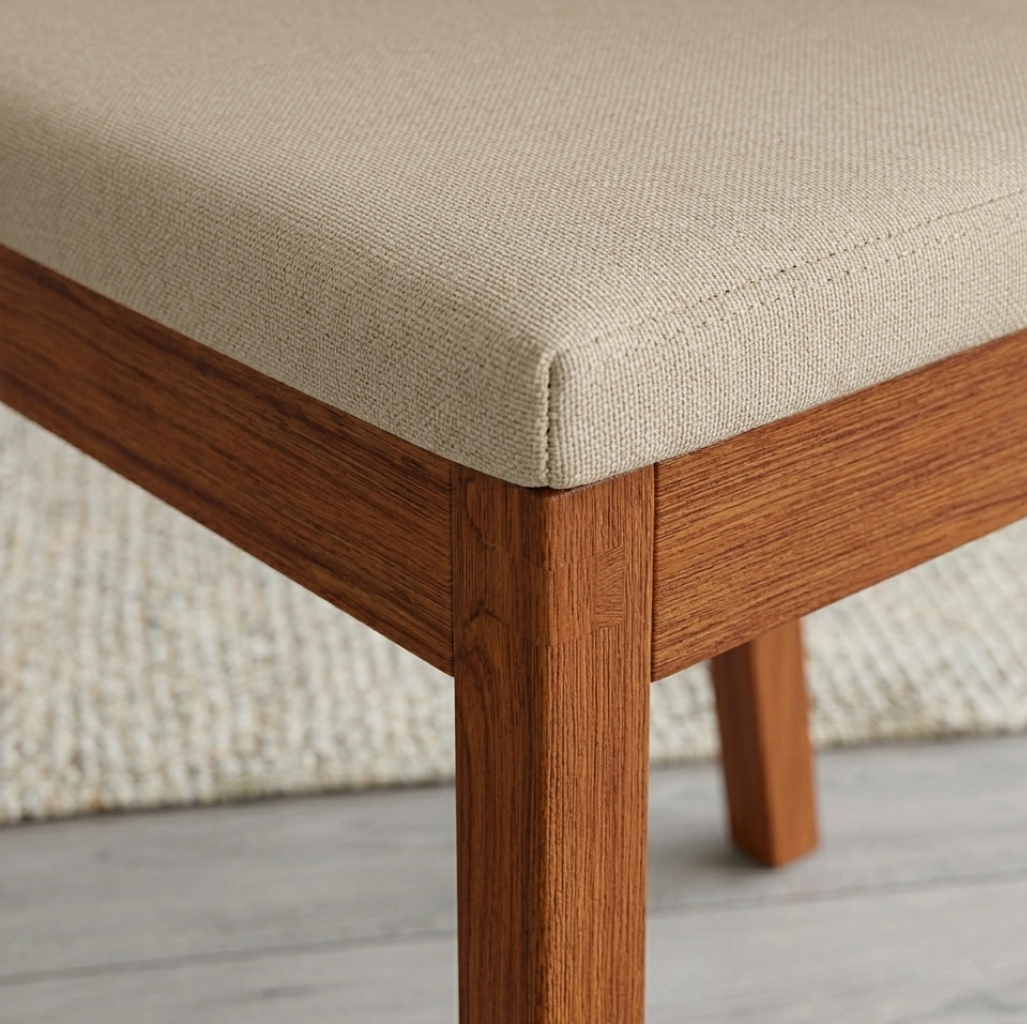Silla para Comedor Talia freijo / veludo creme