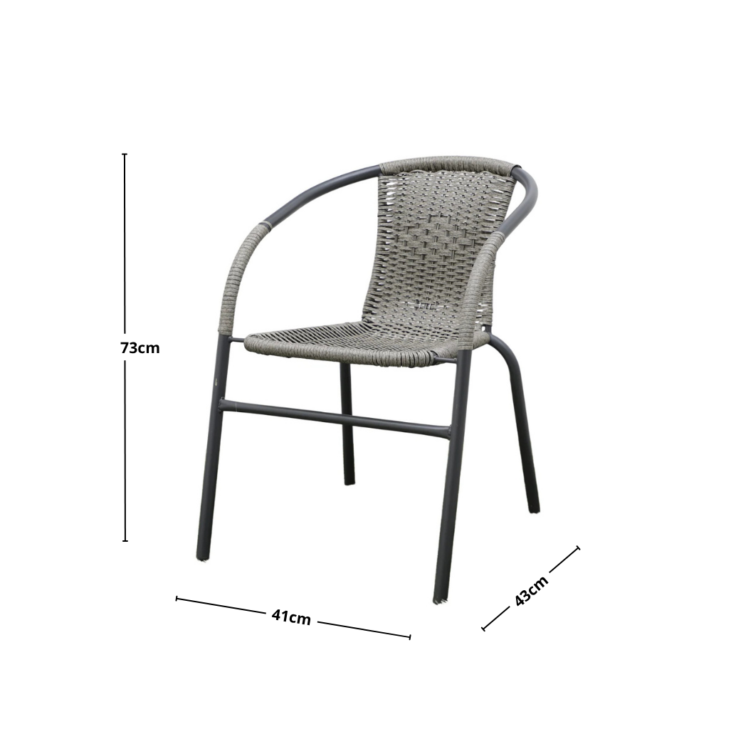Paquete de 4 Sillas para Jardín Jizan