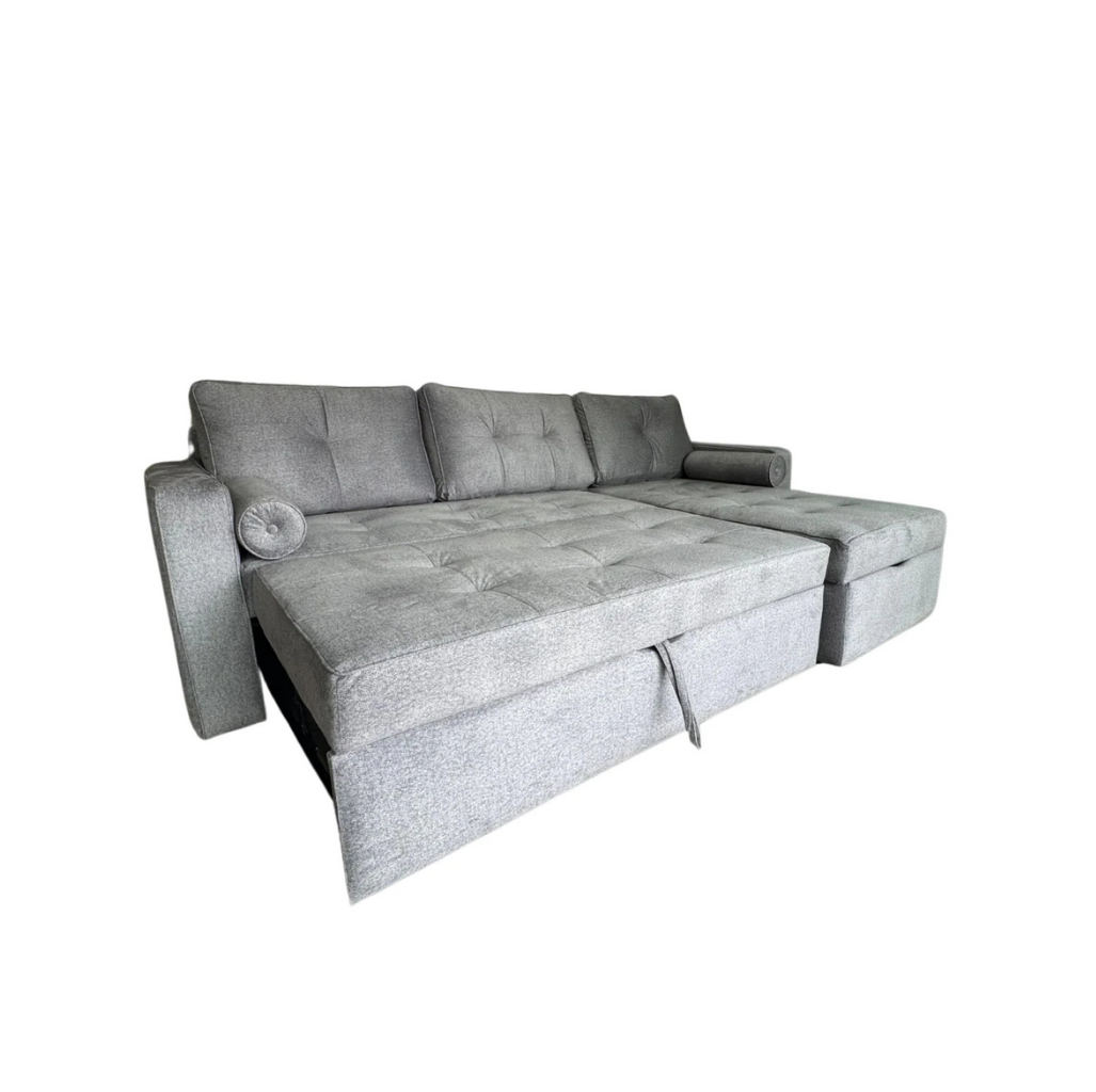 Sala Esquinera Zurich con Sofá Cama gris