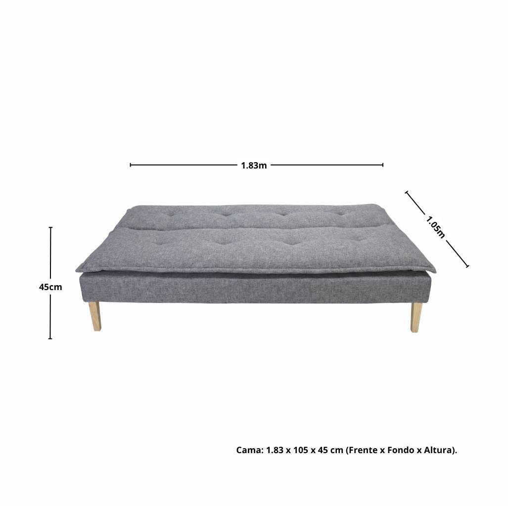 Sofá Cama Reset gris