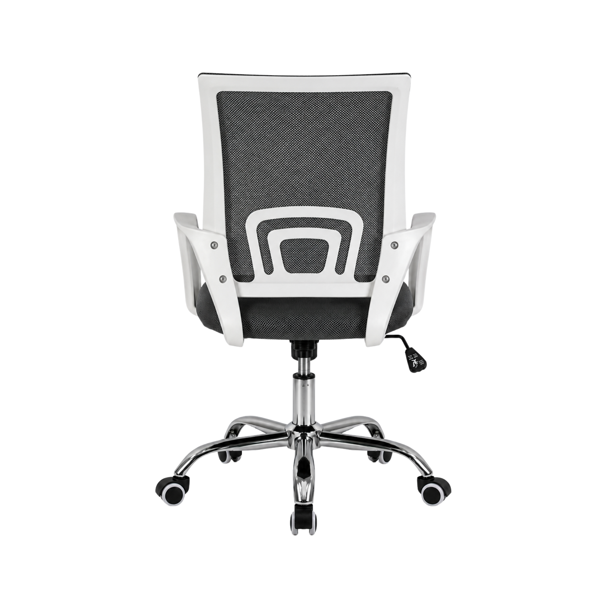Silla de oficina Jeff color Gris/Blanca Pata Cromada