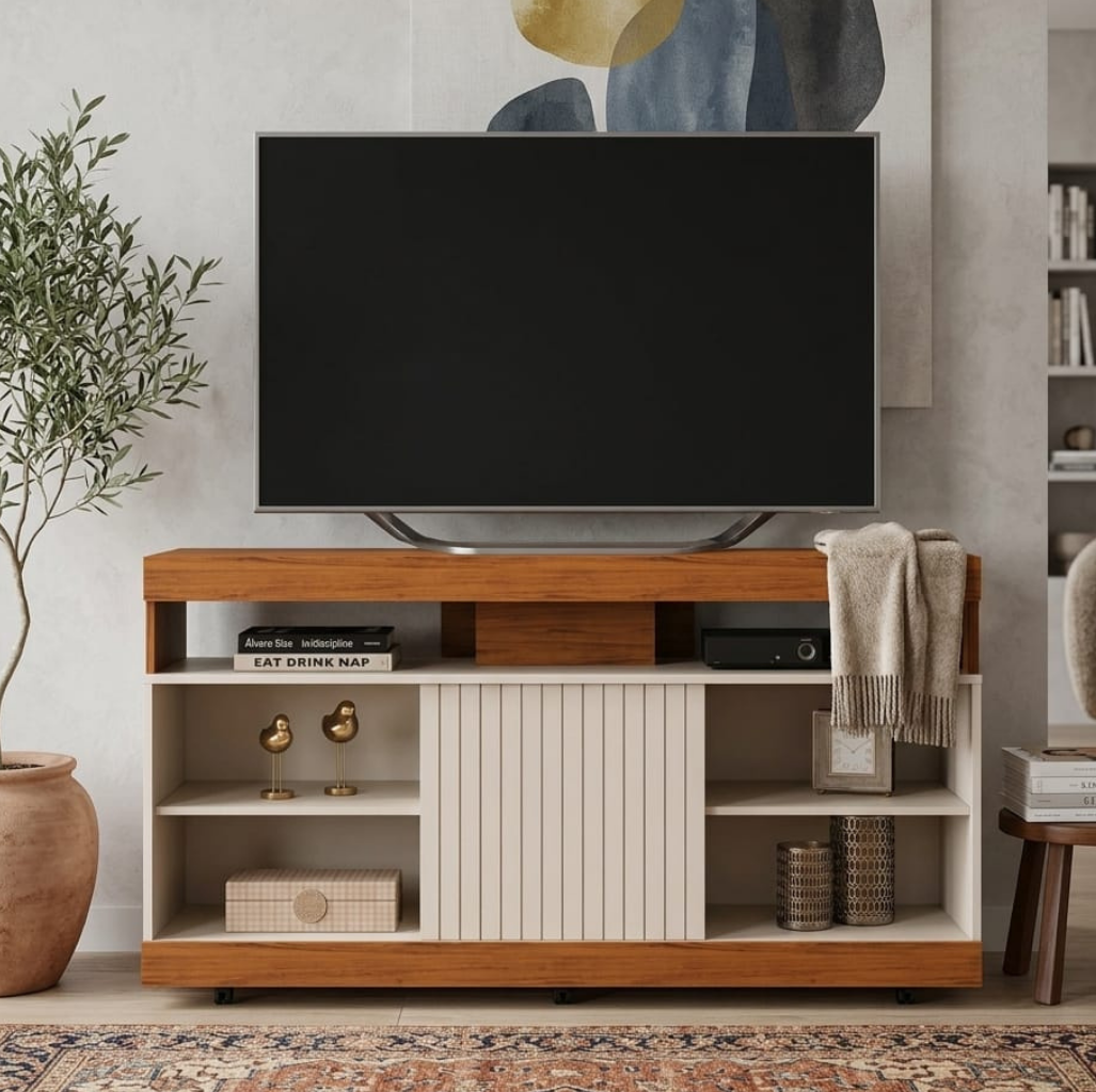 Centro de Tv Dili 120 Freijo / Off White