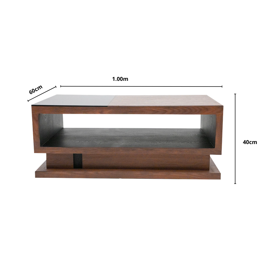 Mesa de Centro Katara III en acabado Nogal Café