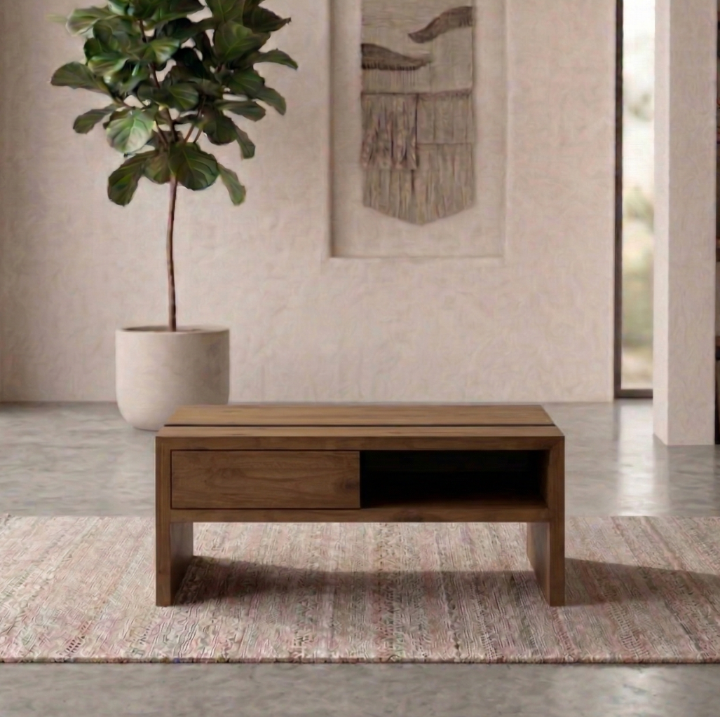 Mesa de Centro Katara II en acabado Nogal Café