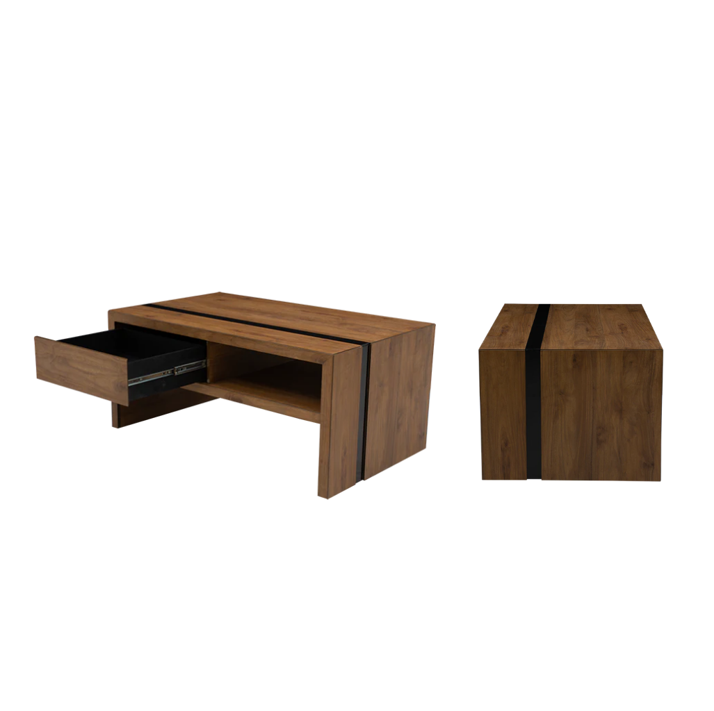 Mesa de Centro Katara II en acabado Nogal Café