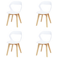 Paquete de 4 Sillas Minimalista Moura