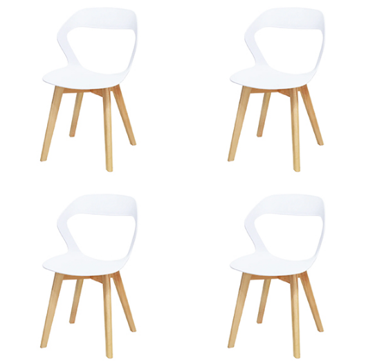 Paquete de 4 Sillas Minimalista Moura