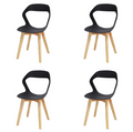 Paquete de 4 Sillas Minimalista Moura