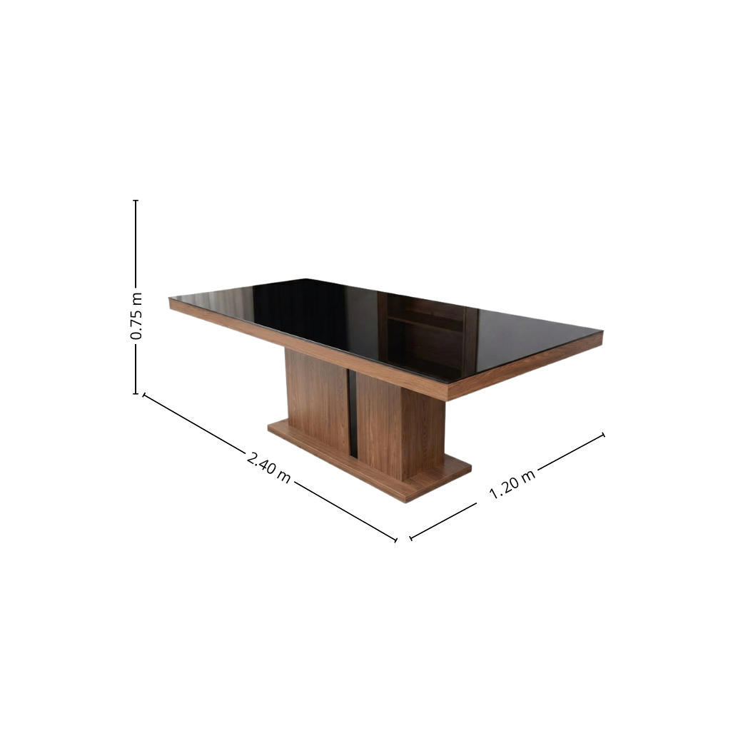 Mesa Comedor Katara en acabado Nogal Café