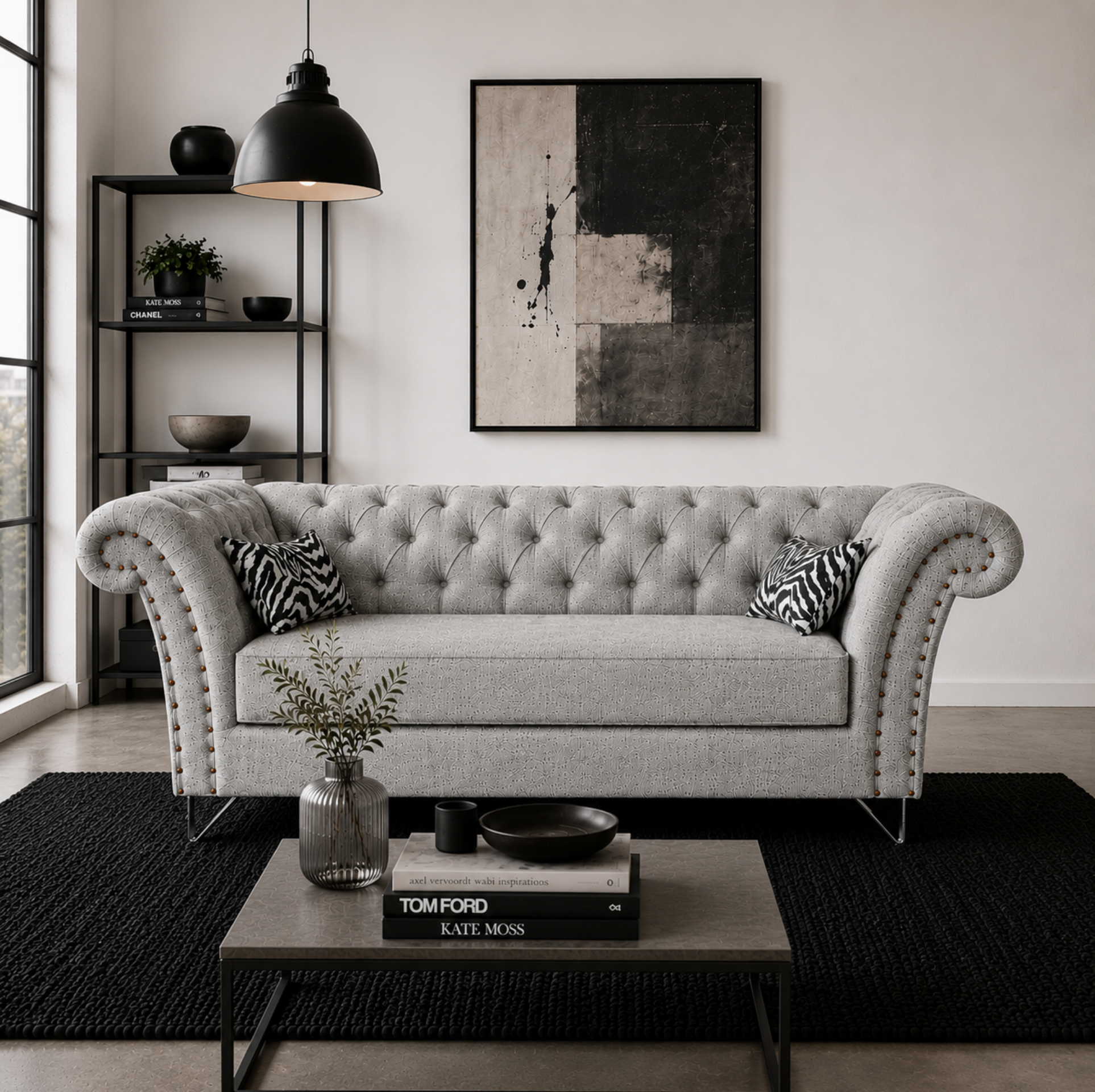 Diván Catherine Luxe Gris