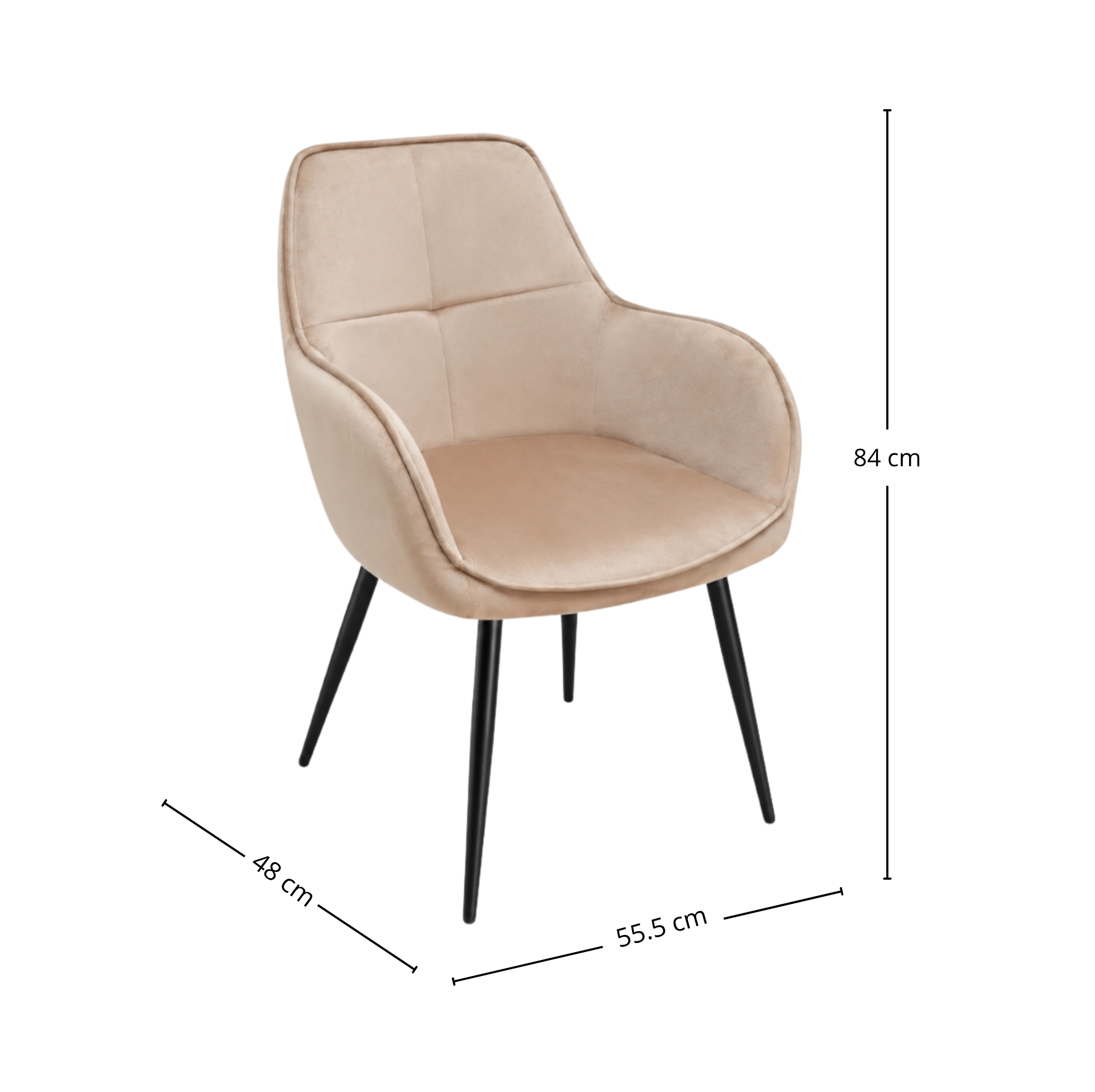Silla Alcudia Taupe