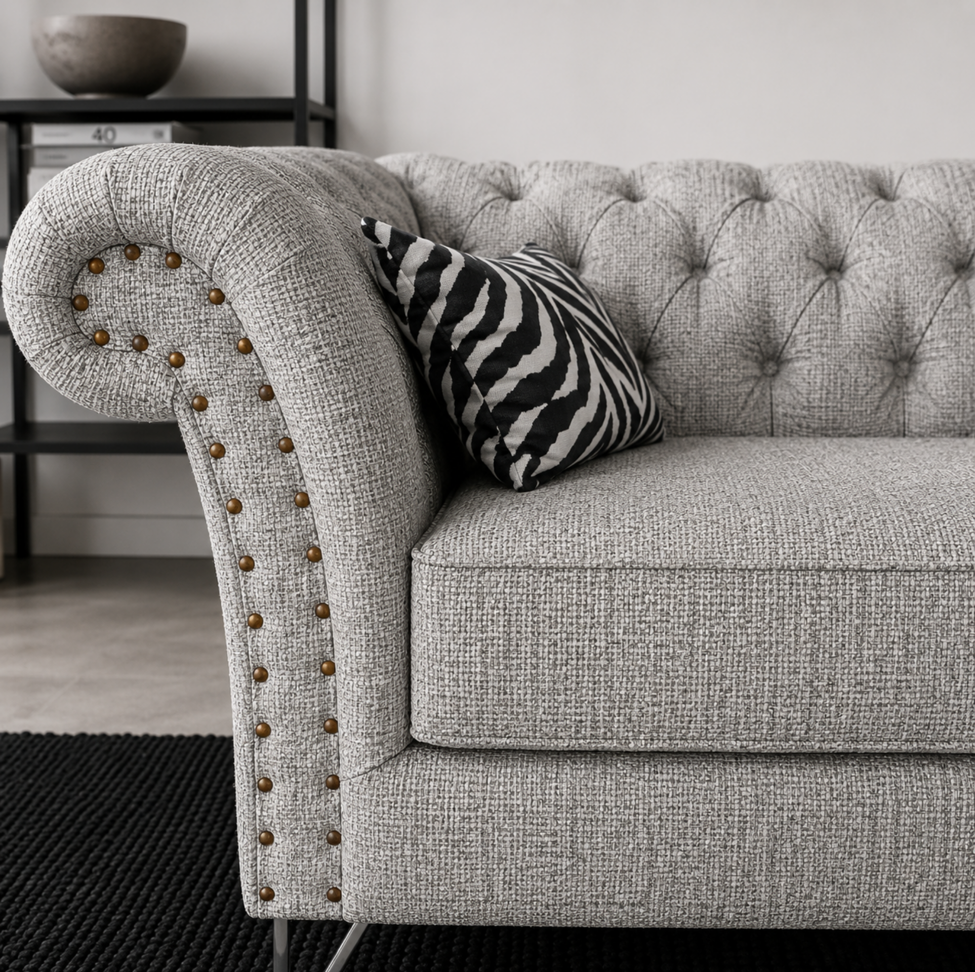 Diván Catherine Luxe Gris
