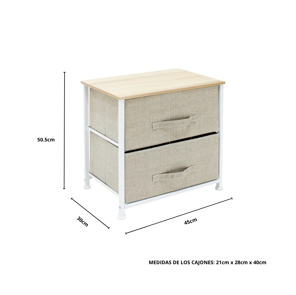 Buro Organizador Carintia 2 Cajones