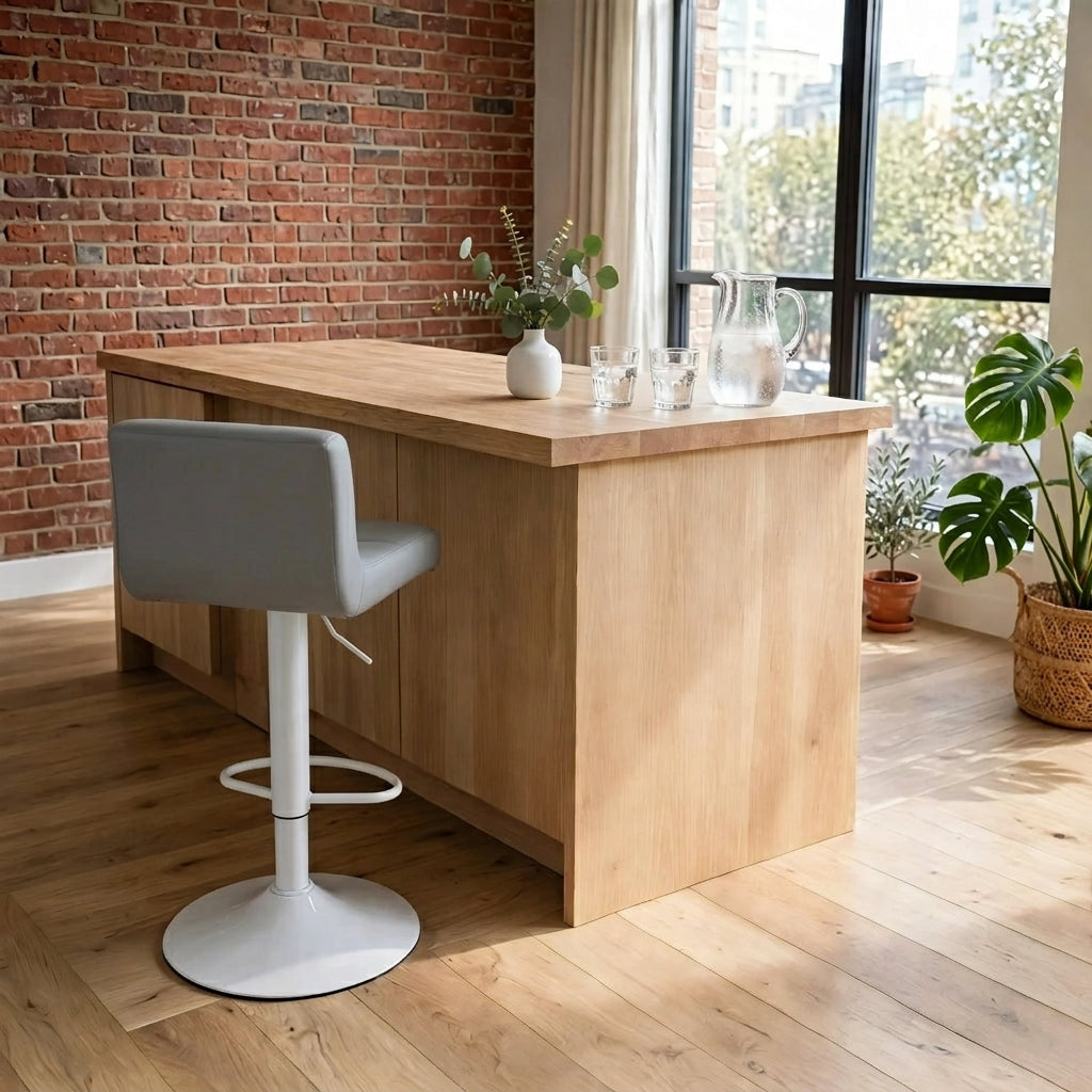 Banco Lexy con asiento gris