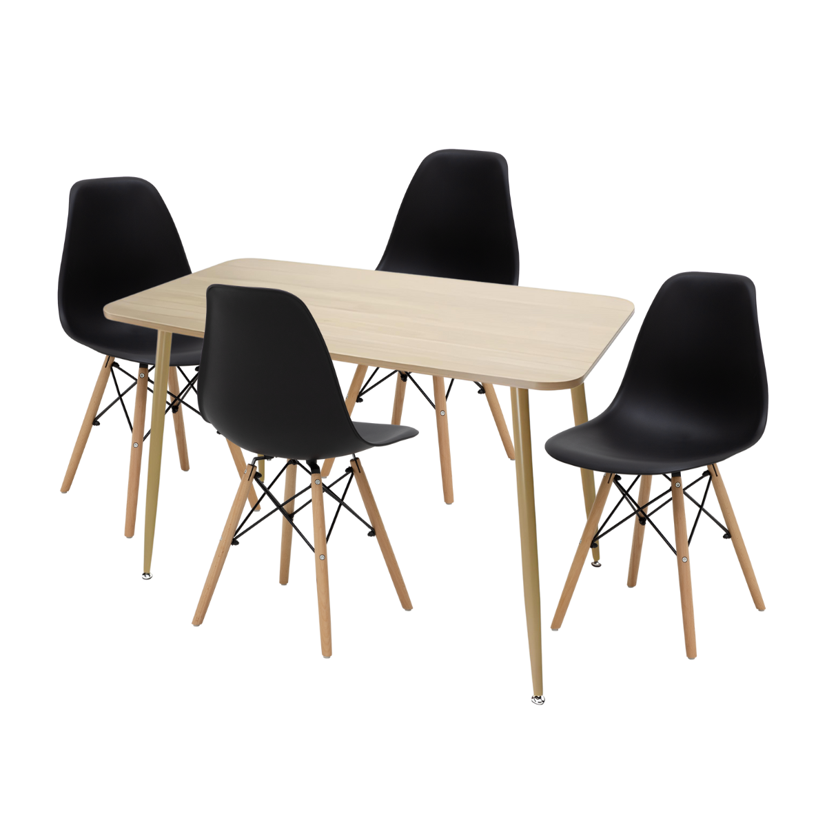 Paquete Mesa Comedor Murcia + 4 Sillas Croswod