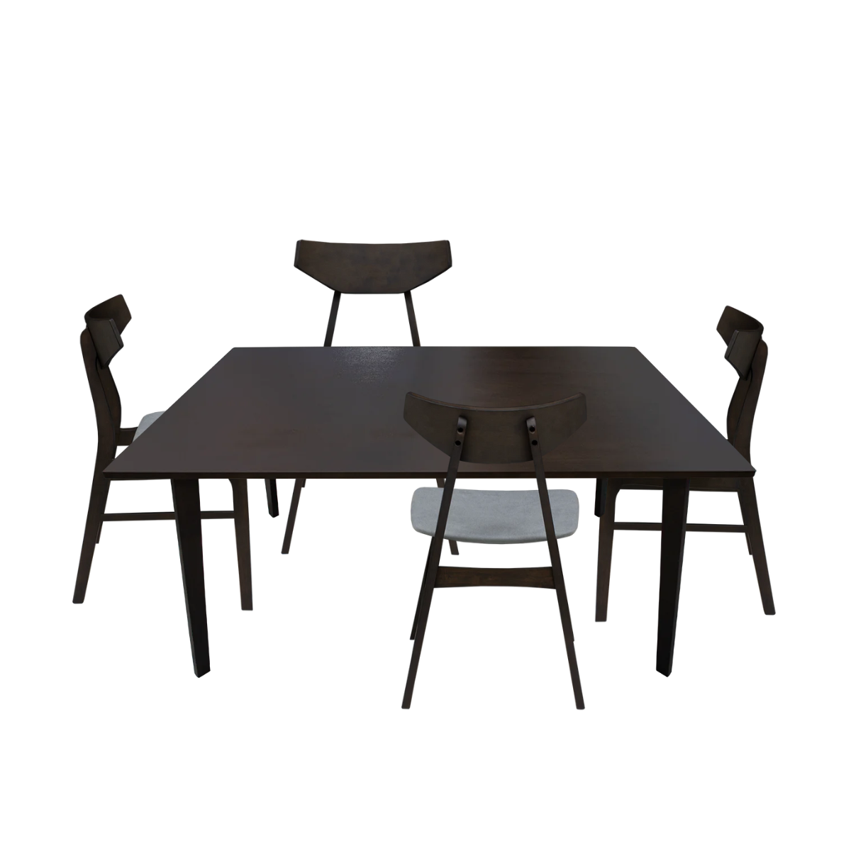 Paquete Mesa Comedor Fiesta de 1.20 + 4 Sillas Danica Coffee Oak