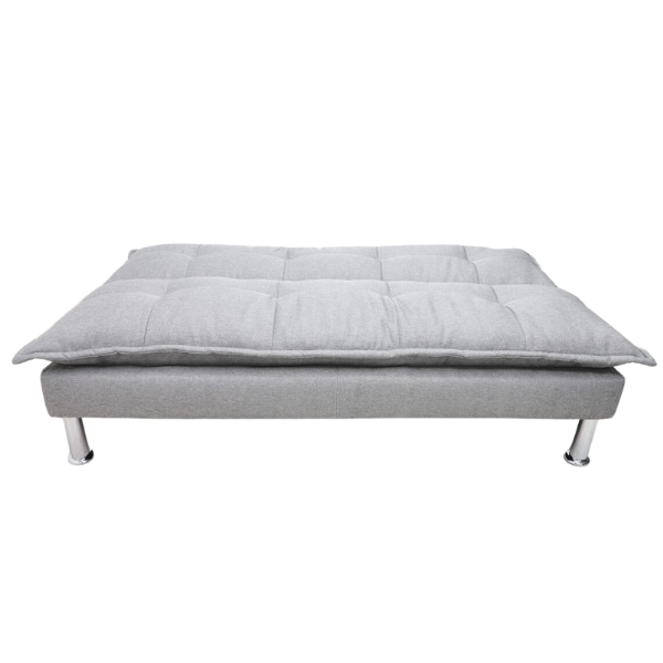 Sofá Cama Confi gris con base cromada