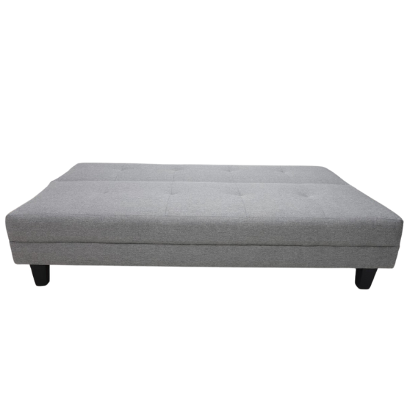 Sofá Cama Pierre Gris con base negra