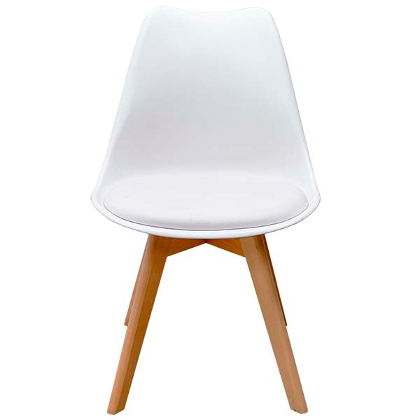 Paquete 2 Sillas De Madera Para Comedor Capri Estilo Eames Hood