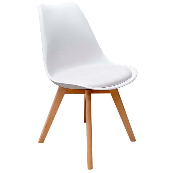 Paquete 2 Sillas De Madera Para Comedor Capri Estilo Eames Hood