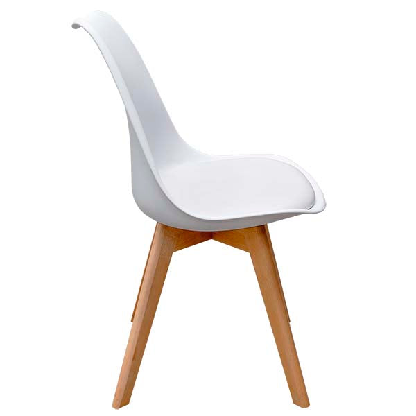 Silla De Madera Para Comedor Capri Estilo Eames Hood