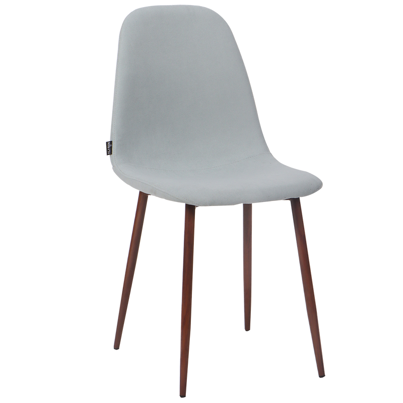 Paquete Mesa Comedor Ezra + 4 sillas Sarabi pata Nogal