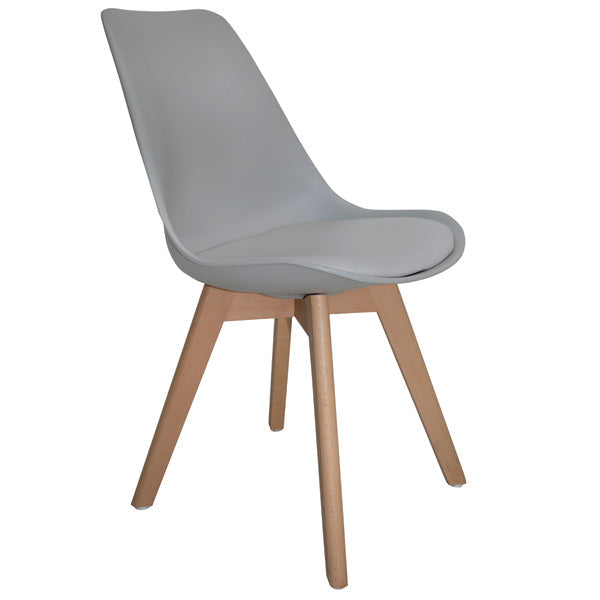 Silla De Madera Para Comedor Capri Estilo Eames Hood