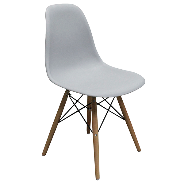 Silla Croswod Minimalista Estilo Eames pata Natural